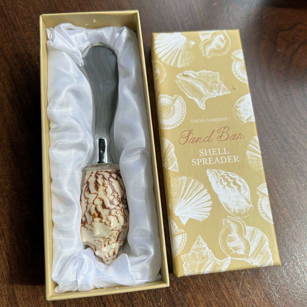 Two’s Company Sand Bar Shell Spreader knife appetizer cheese